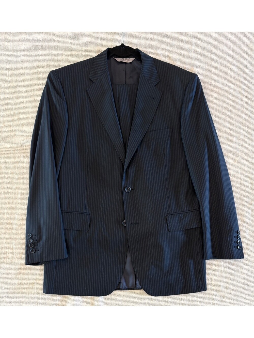Jos. A. Bank Signature Platinum Navy Pinstripe 41R 34W NWOT